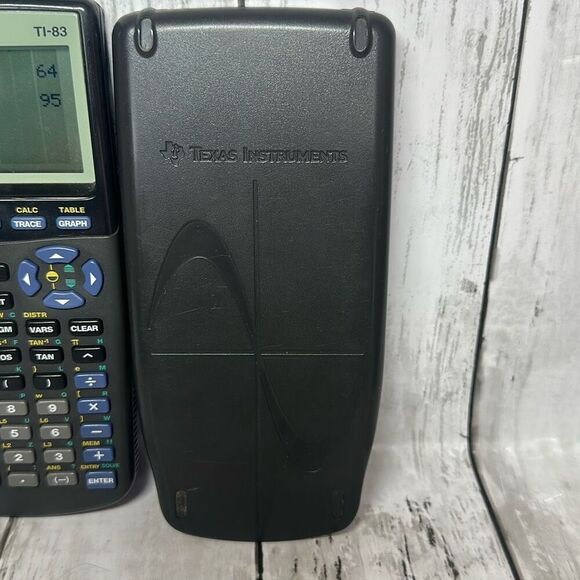Texas Instruments TI-83 Graphing Calculator T1-83 W/ Cover Tested READ - Picture 4 of 9
